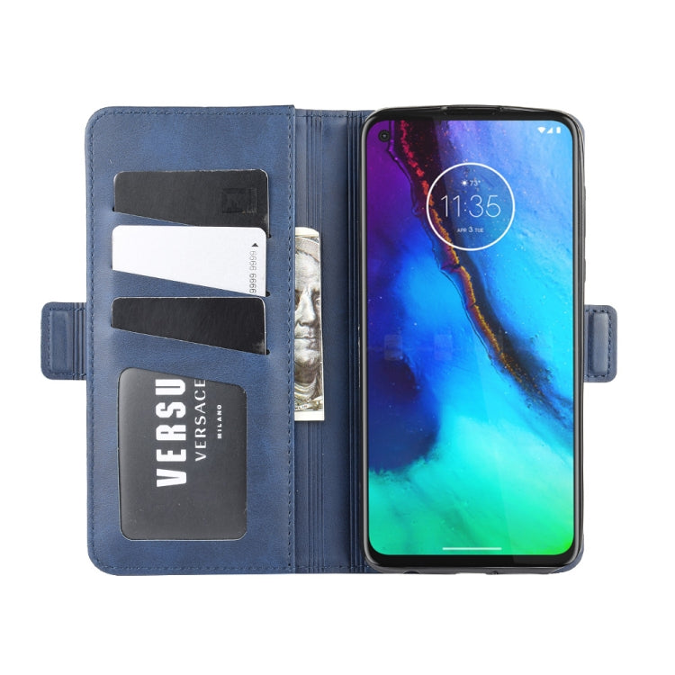 For Motorola Moto G Stylus Dual-side Magnetic Buckle Horizontal Flip Leather Case with Holder & Card Slots & Wallet
