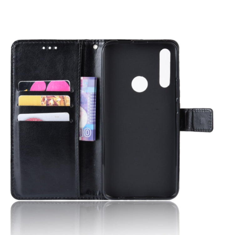 Retro Crazy Horse Texture Horizontal Flip Leather Case for Huawei Y9 Prime (2019), with Holder & Card Slots & Photo Frame