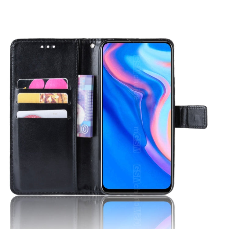 Retro Crazy Horse Texture Horizontal Flip Leather Case for Huawei Y9 Prime (2019), with Holder & Card Slots & Photo Frame