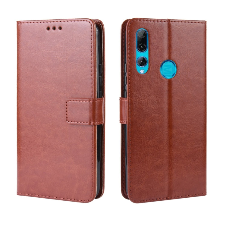 Retro Crazy Horse Texture Horizontal Flip Leather Case for Huawei Y9 Prime (2019), with Holder & Card Slots & Photo Frame