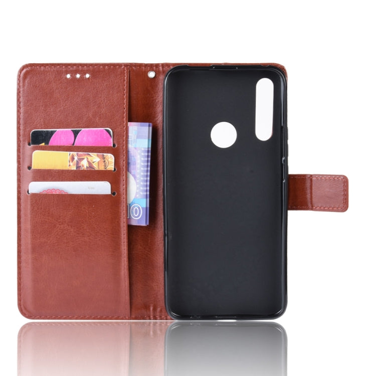 Retro Crazy Horse Texture Horizontal Flip Leather Case for Huawei Y9 Prime (2019), with Holder & Card Slots & Photo Frame