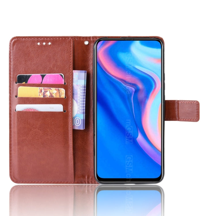 Retro Crazy Horse Texture Horizontal Flip Leather Case for Huawei Y9 Prime (2019), with Holder & Card Slots & Photo Frame
