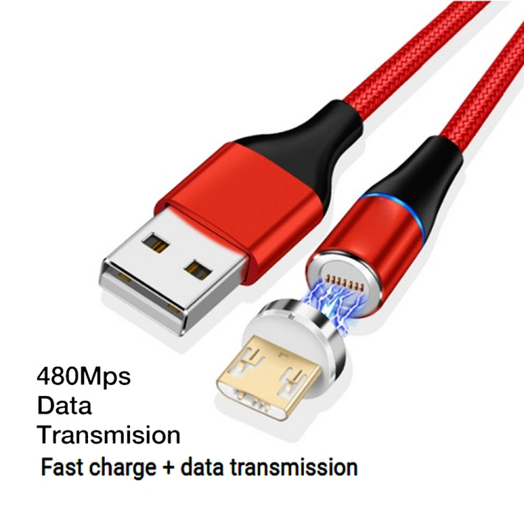 3A USB to Micro USB Fast Charging + 480Mbps Data Transmission Mobile Phone Magnetic Suction Fast Charging Data Cable, Cable Length: 2m