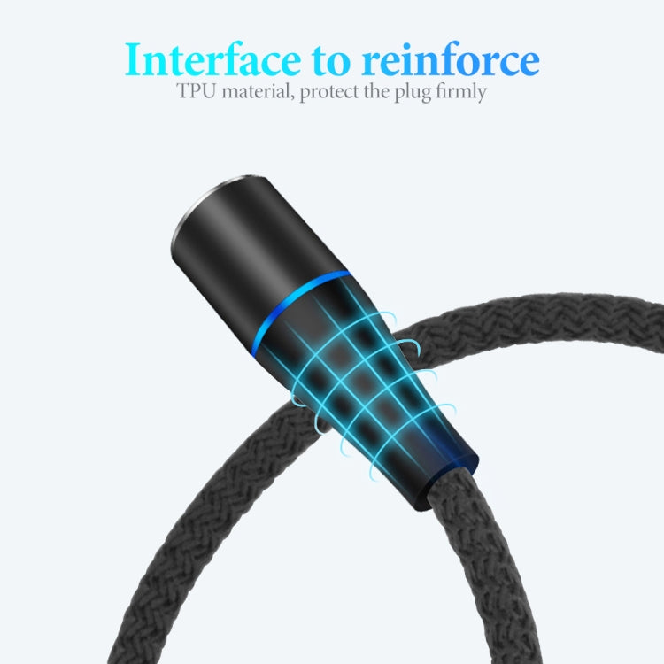 2 in 1 3A USB to Micro USB + USB-C / Type-C Fast Charging + 480Mbps Data Transmission Mobile Phone Magnetic Suction Fast Charging Data Cable, Cable Length: 2m