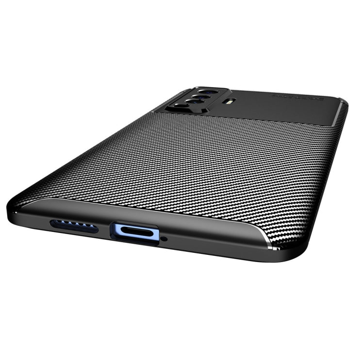 For vivo X50 Carbon Fiber Texture Shockproof TPU Case