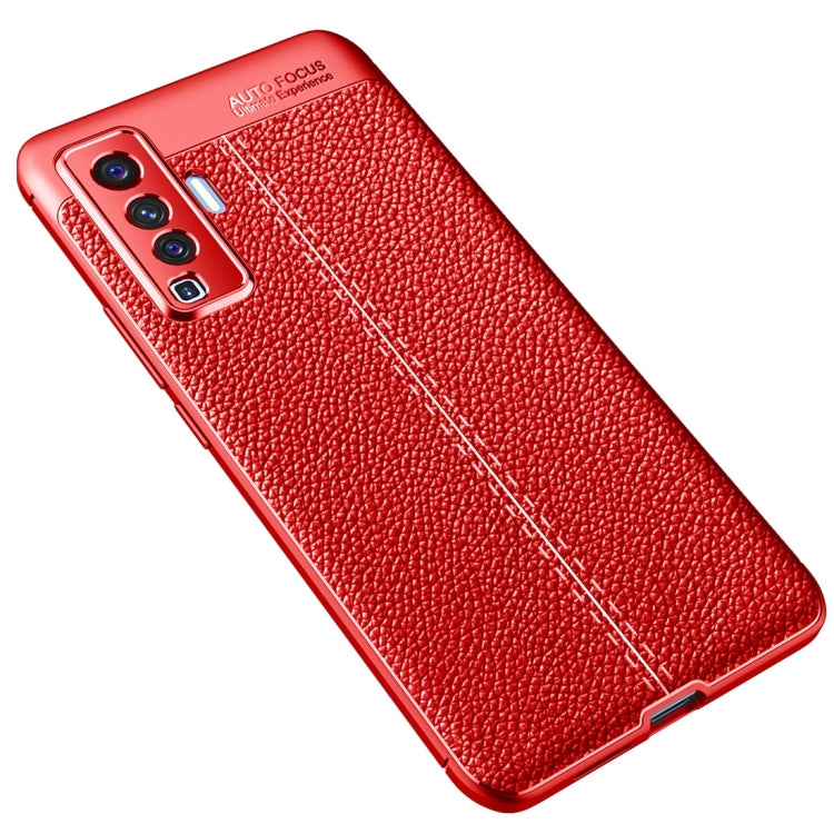 For VIVO X50 Litchi Texture TPU Shockproof Case