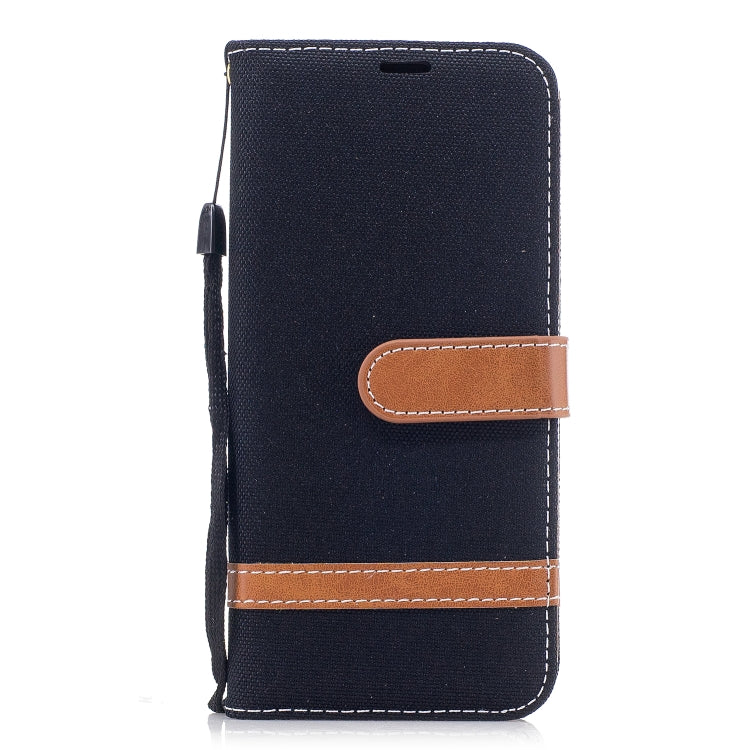 Color Matching Denim Texture Leather Case for Galaxy A8 / A530, with Holder & Card Slots & Wallet & Lanyard