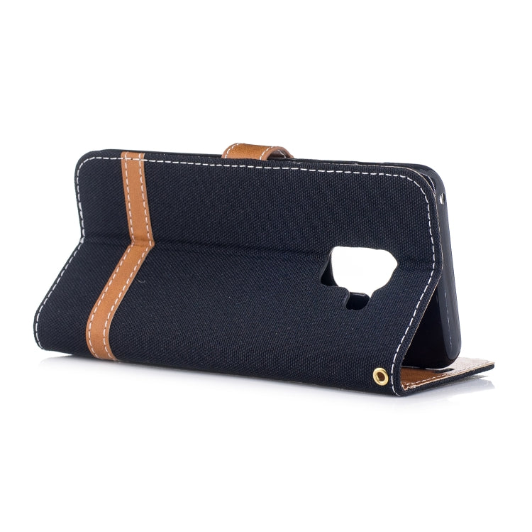 Color Matching Denim Texture Leather Case for Galaxy A8 / A530, with Holder & Card Slots & Wallet & Lanyard