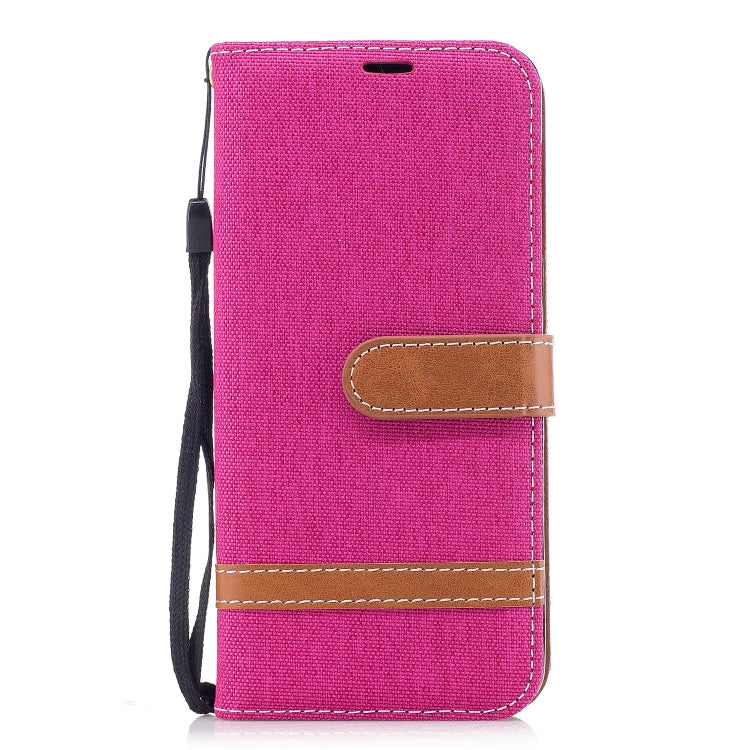Color Matching Denim Texture Leather Case for Galaxy A8 / A530, with Holder & Card Slots & Wallet & Lanyard