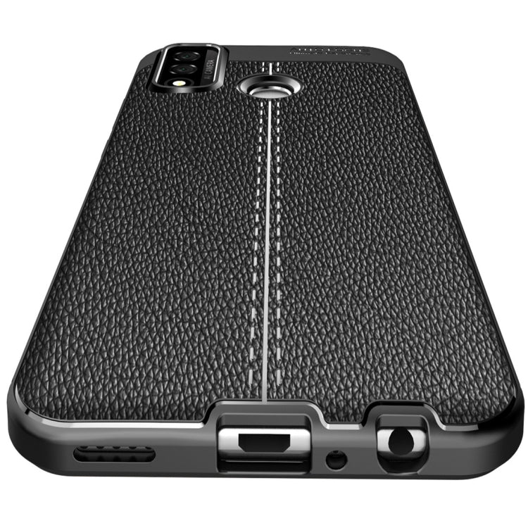 For Huawei P smart 2020 Litchi Texture TPU Shockproof Case(Red)