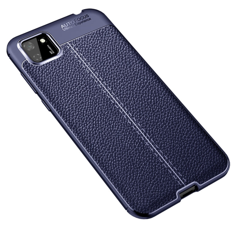 For Huawei Y5P Litchi Texture TPU Shockproof Case