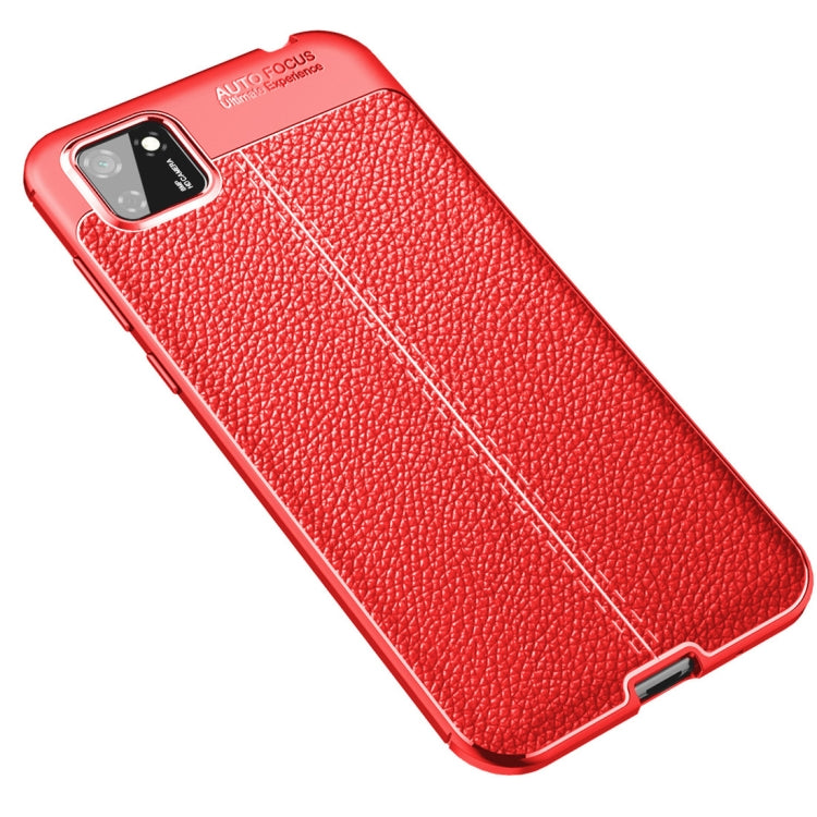For Huawei Y5P Litchi Texture TPU Shockproof Case