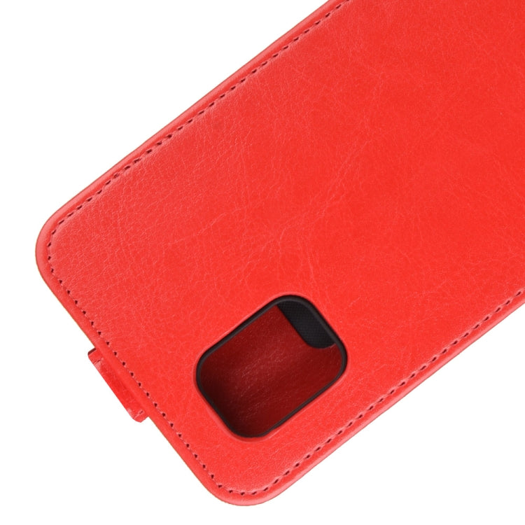 For ZTE Axon 11 R64 Texture Single Vertical Flip Leather Protective Case with Card Slots & Photo Frame