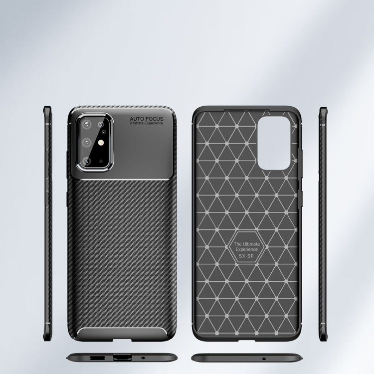 For Samsung Galaxy Note 20 Carbon Fiber Texture Shockproof TPU Case