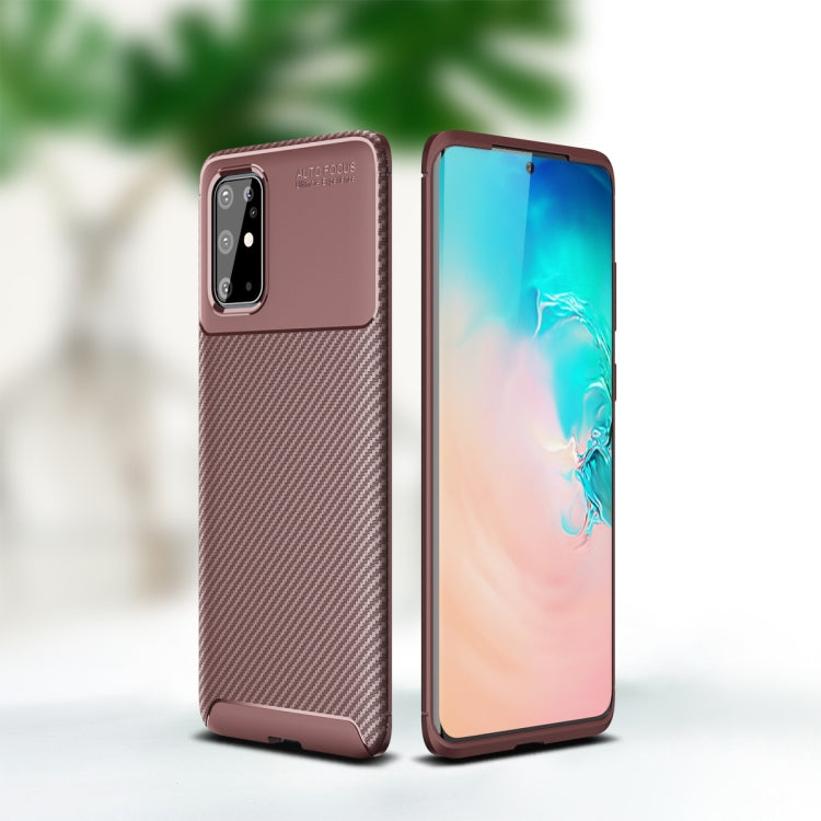 For Samsung Galaxy Note20 Ultra Carbon Fiber Texture Shockproof TPU Case