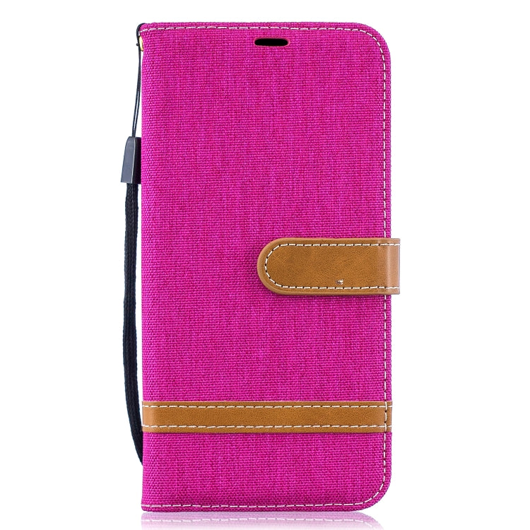Color Matching Denim Texture Leather Case for