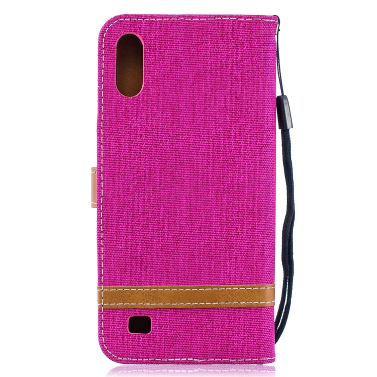 Color Matching Denim Texture Leather Case for