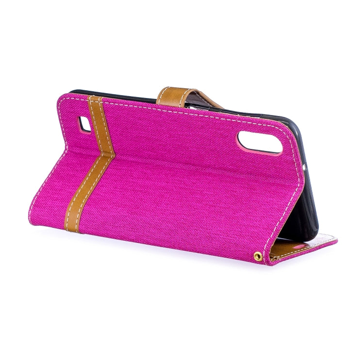 Color Matching Denim Texture Leather Case for