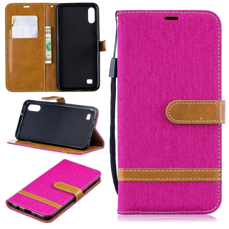 Color Matching Denim Texture Leather Case for