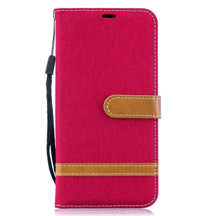 Color Matching Denim Texture Leather Case for