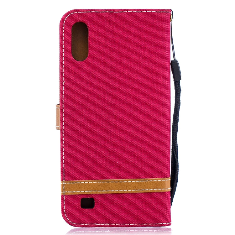 Color Matching Denim Texture Leather Case for