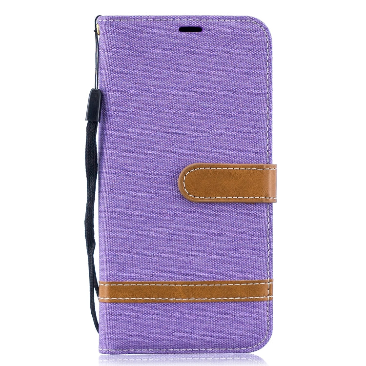 Color Matching Denim Texture Leather Case for