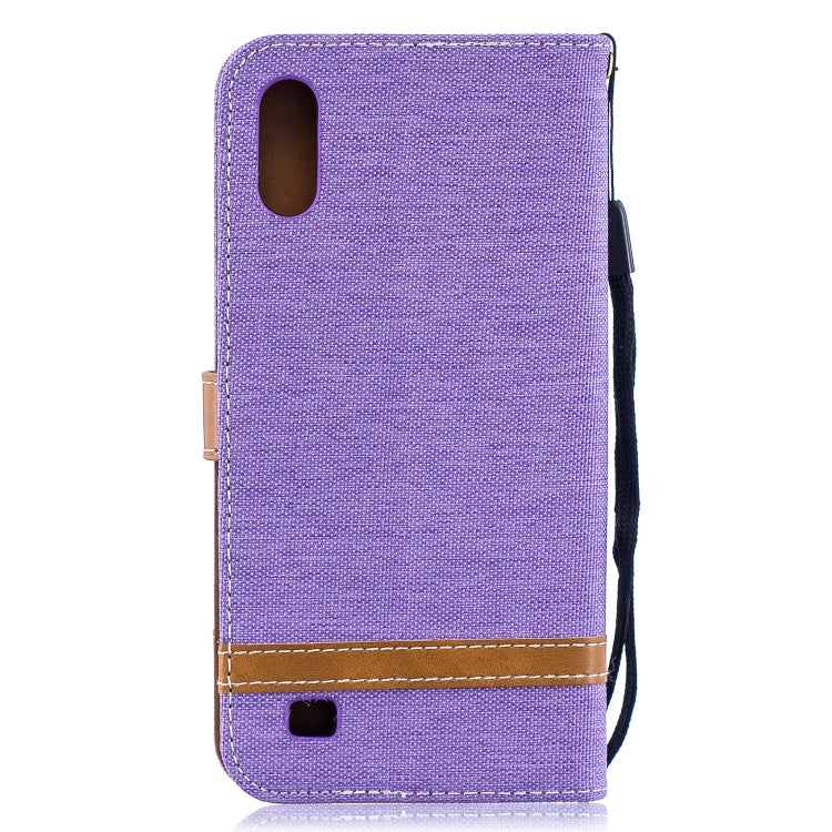 Color Matching Denim Texture Leather Case for