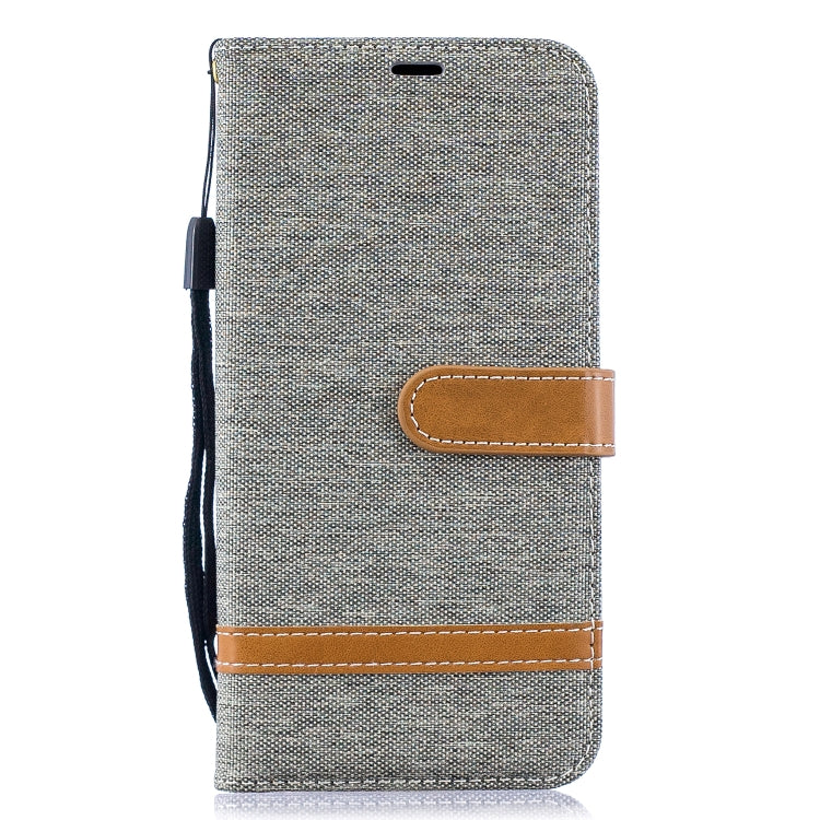 Color Matching Denim Texture Leather Case for