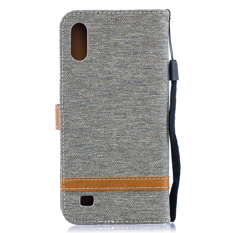 Color Matching Denim Texture Leather Case for