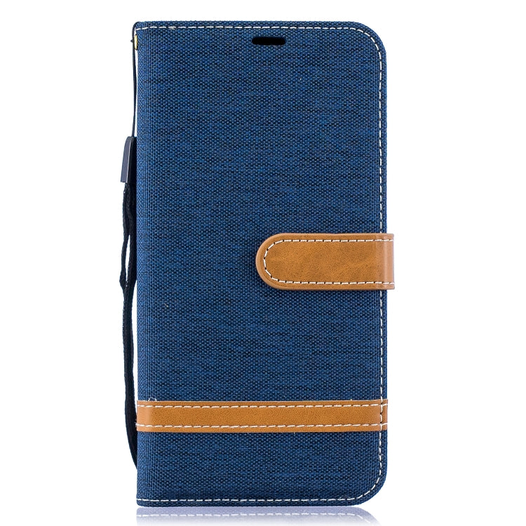 Color Matching Denim Texture Leather Case for