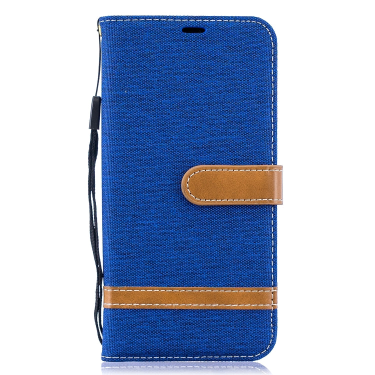 Color Matching Denim Texture Leather Case for