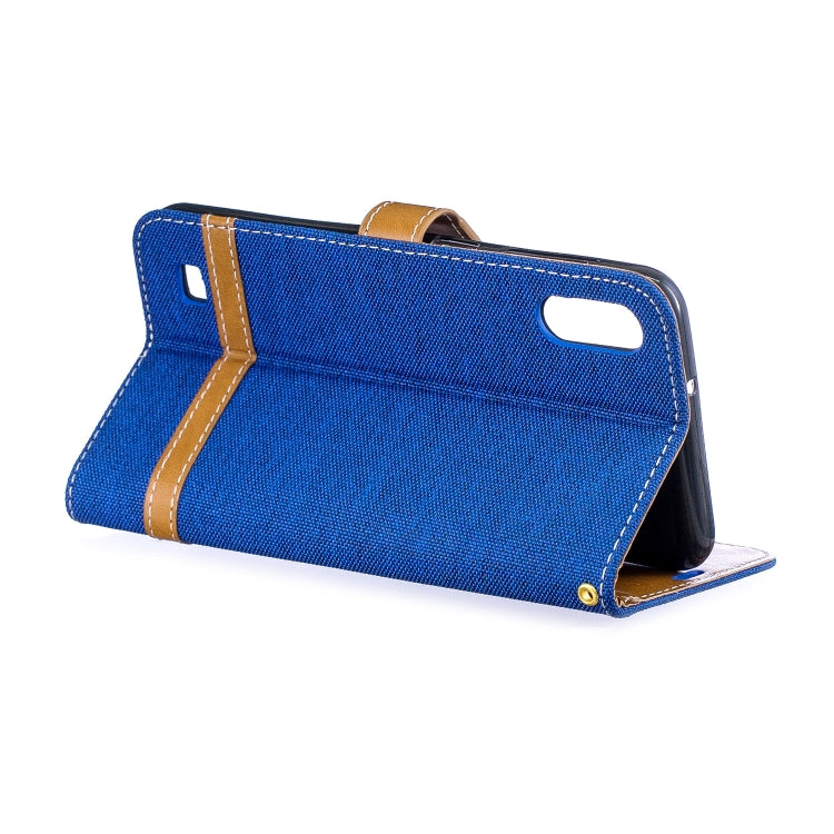 Color Matching Denim Texture Leather Case for