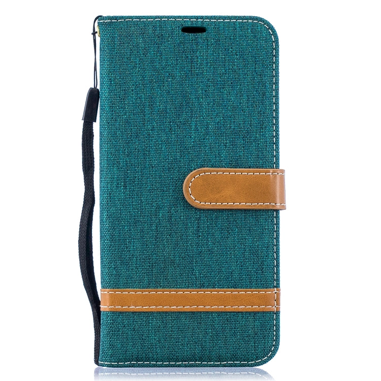 Color Matching Denim Texture Leather Case for