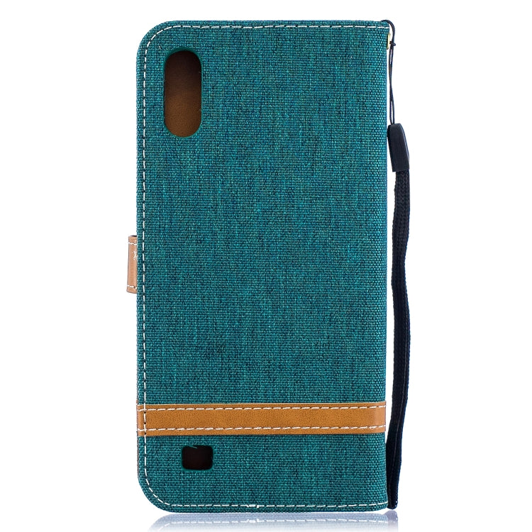 Color Matching Denim Texture Leather Case for