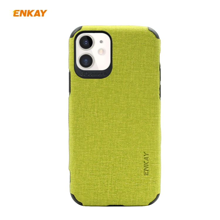 For iPhone 11 ENKAY ENK-PC031 Business Series Denim Texture PU Leather + TPU Soft Slim Case Cover