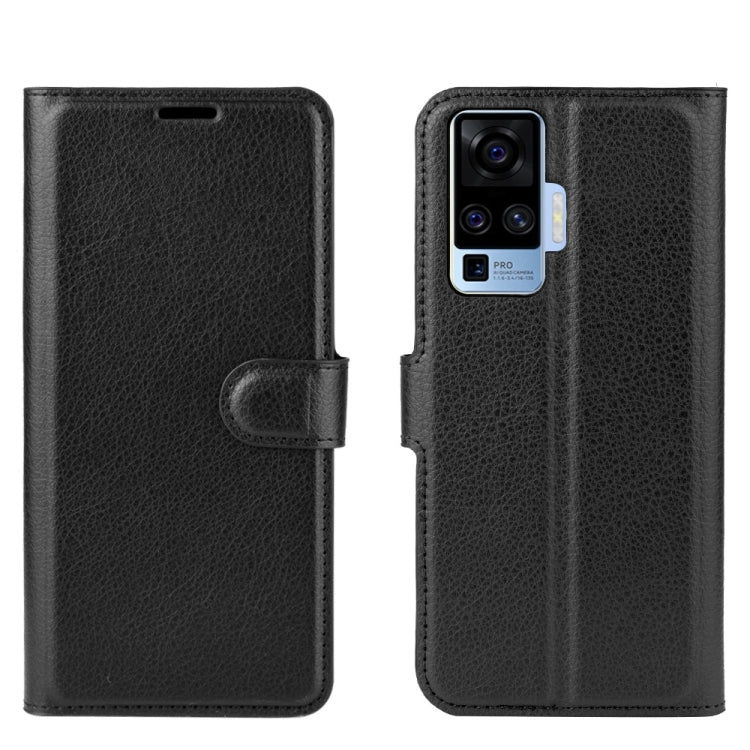 For vivo X50 Pro Litchi Texture Horizontal Flip Protective Case with Holder & Card Slots & Wallet