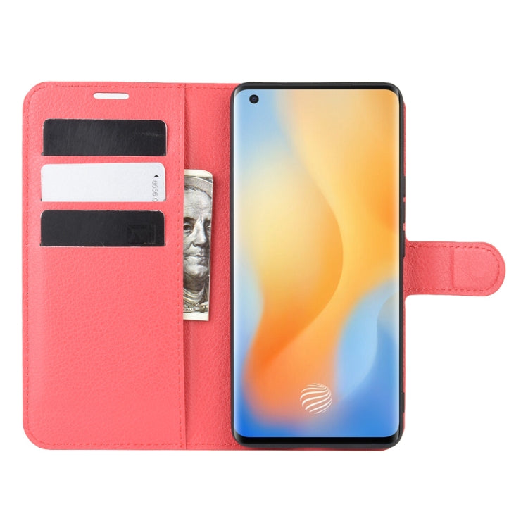 For vivo X50 Pro Litchi Texture Horizontal Flip Protective Case with Holder & Card Slots & Wallet