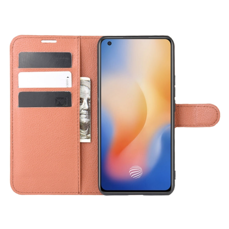 For vivo X50 Litchi Texture Horizontal Flip Protective Case with Holder & Card Slots & Wallet