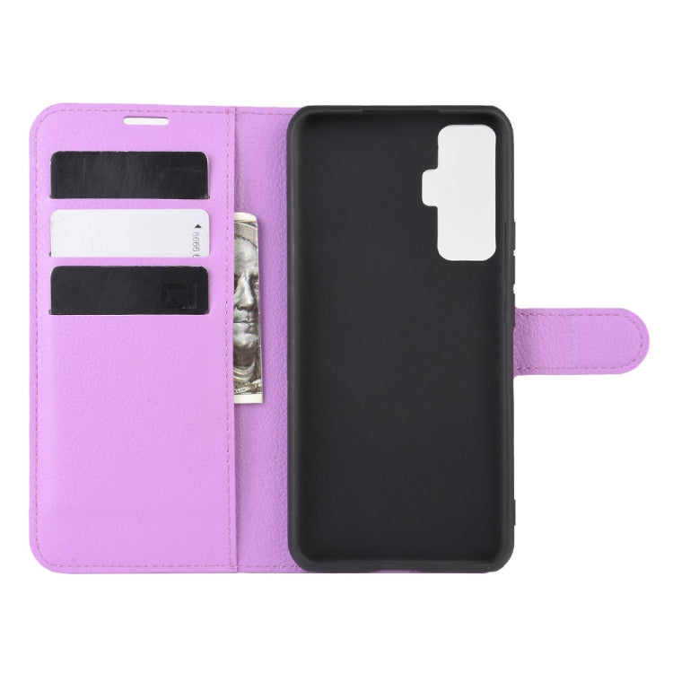 For vivo X50 Litchi Texture Horizontal Flip Protective Case with Holder & Card Slots & Wallet