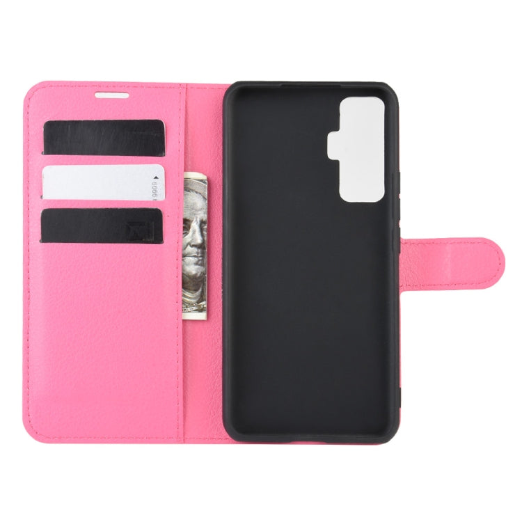 For vivo X50 Litchi Texture Horizontal Flip Protective Case with Holder & Card Slots & Wallet