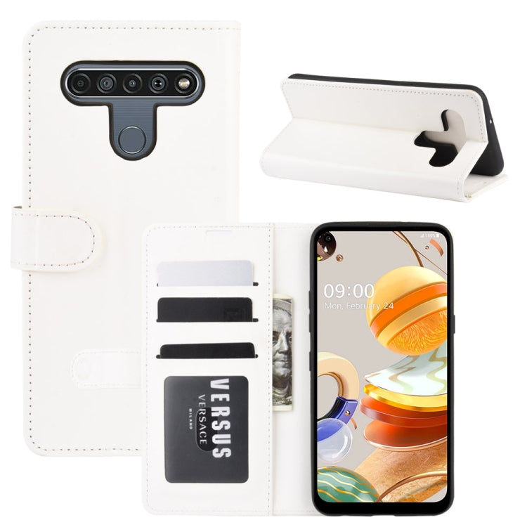 For LG K61 R64 Texture Single Horizontal Flip Protective Case with Holder & Card Slots & Wallet& Photo Frame