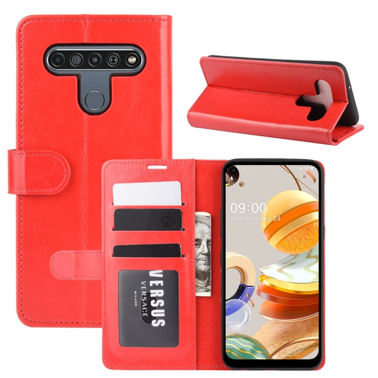 For LG K61 R64 Texture Single Horizontal Flip Protective Case with Holder & Card Slots & Wallet& Photo Frame