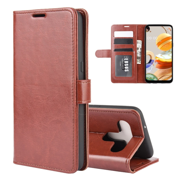 For LG K61 R64 Texture Single Horizontal Flip Protective Case with Holder & Card Slots & Wallet& Photo Frame