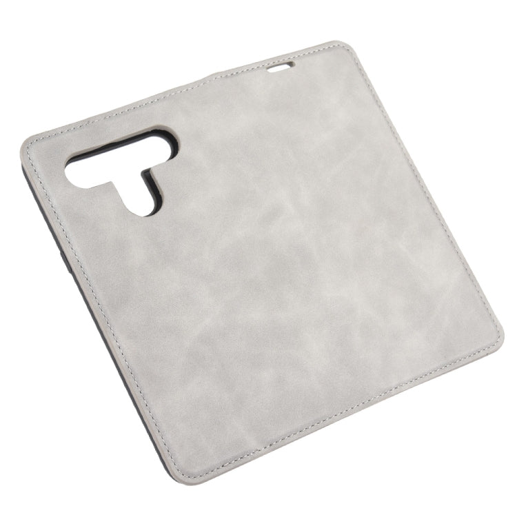 For LG K61 Retro-skin Business Magnetic Suction Leather Case with Holder & Card Slots & Wallet