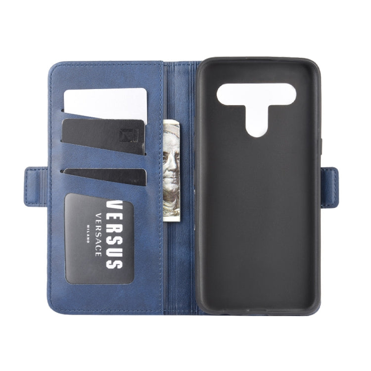 For LG K61 Dual-side Magnetic Buckle Horizontal Flip Leather Case with Holder & Card Slots & Wallet