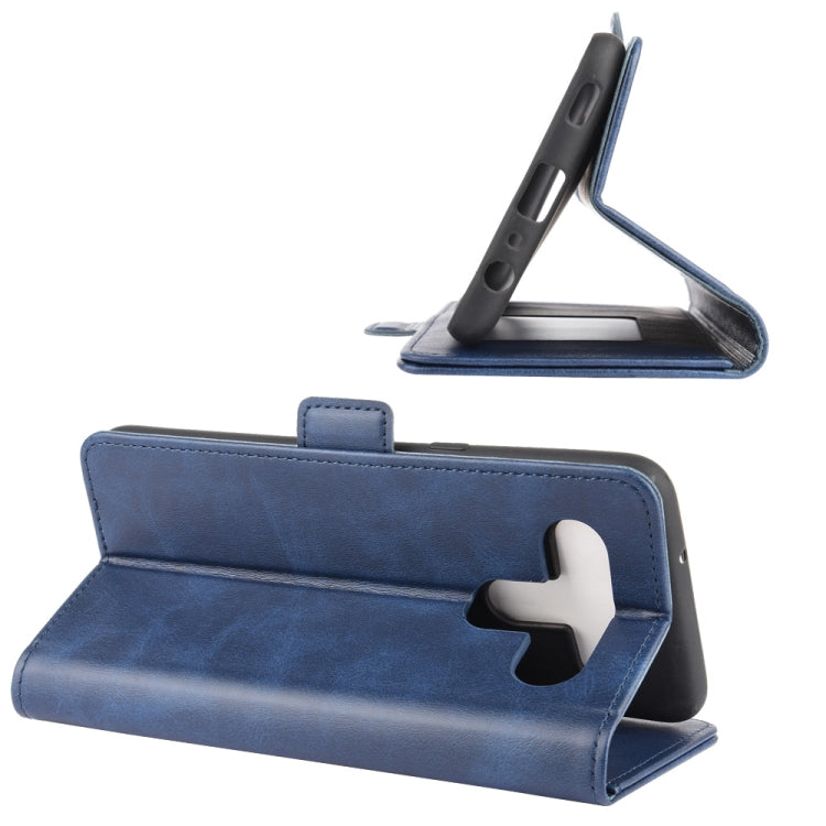 For LG K61 Dual-side Magnetic Buckle Horizontal Flip Leather Case with Holder & Card Slots & Wallet