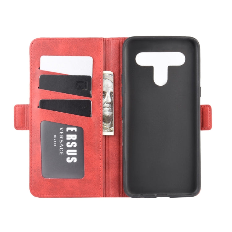 For LG K61 Dual-side Magnetic Buckle Horizontal Flip Leather Case with Holder & Card Slots & Wallet