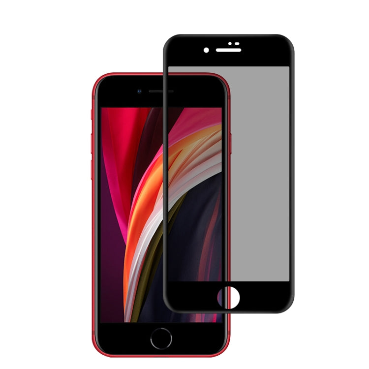 For iPhone SE 2020 mocolo 0.33mm 9H 2.5D Full Glue Privacy Anti-glare Tempered Glass Film