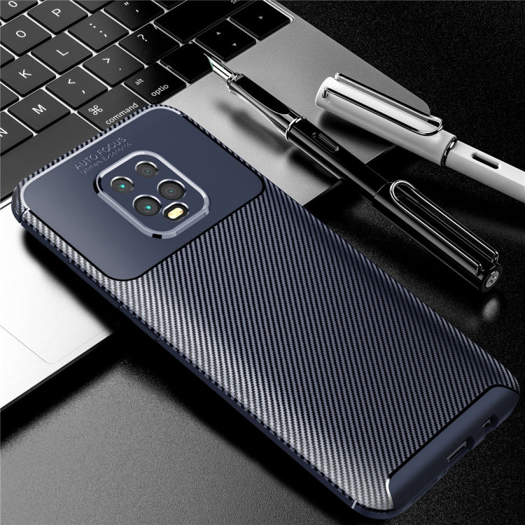 For Xiaomi Redmi 10X Pro 5G Carbon Fiber Texture Shockproof TPU Case