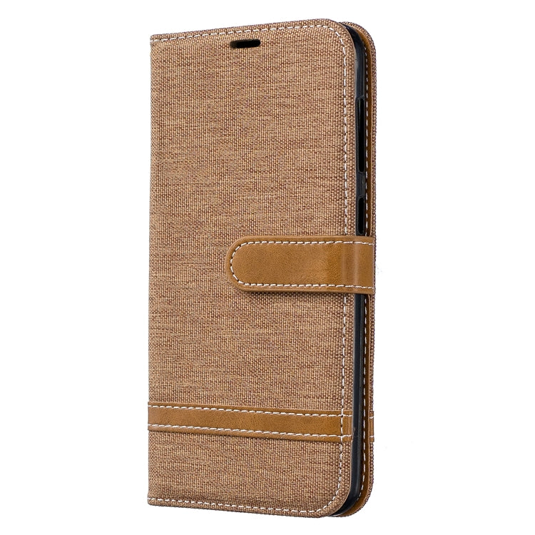 Color Matching Denim Texture Leather Case for Galaxy A20 / A30, with Holder & Card Slots & Wallet & Lanyard